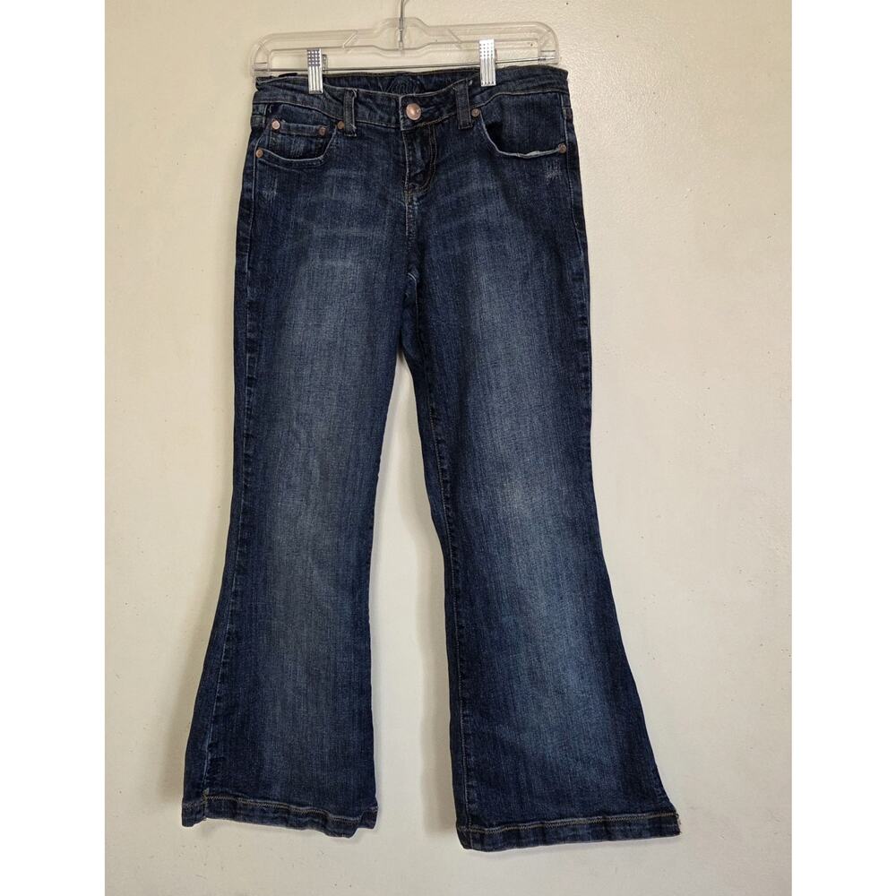 Vanity Dakota Jeans Boot Cut Womens 29 X 29 Medium Wash Low Rise Distressed